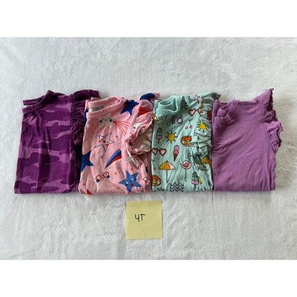Little Sleepies Flutter Tee Bundle Size 4T